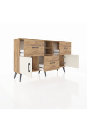 Arges Konsol 2 Raflı 3 Çekmeceli 2 Kapaklı 132x30x83 - S144M043V24A