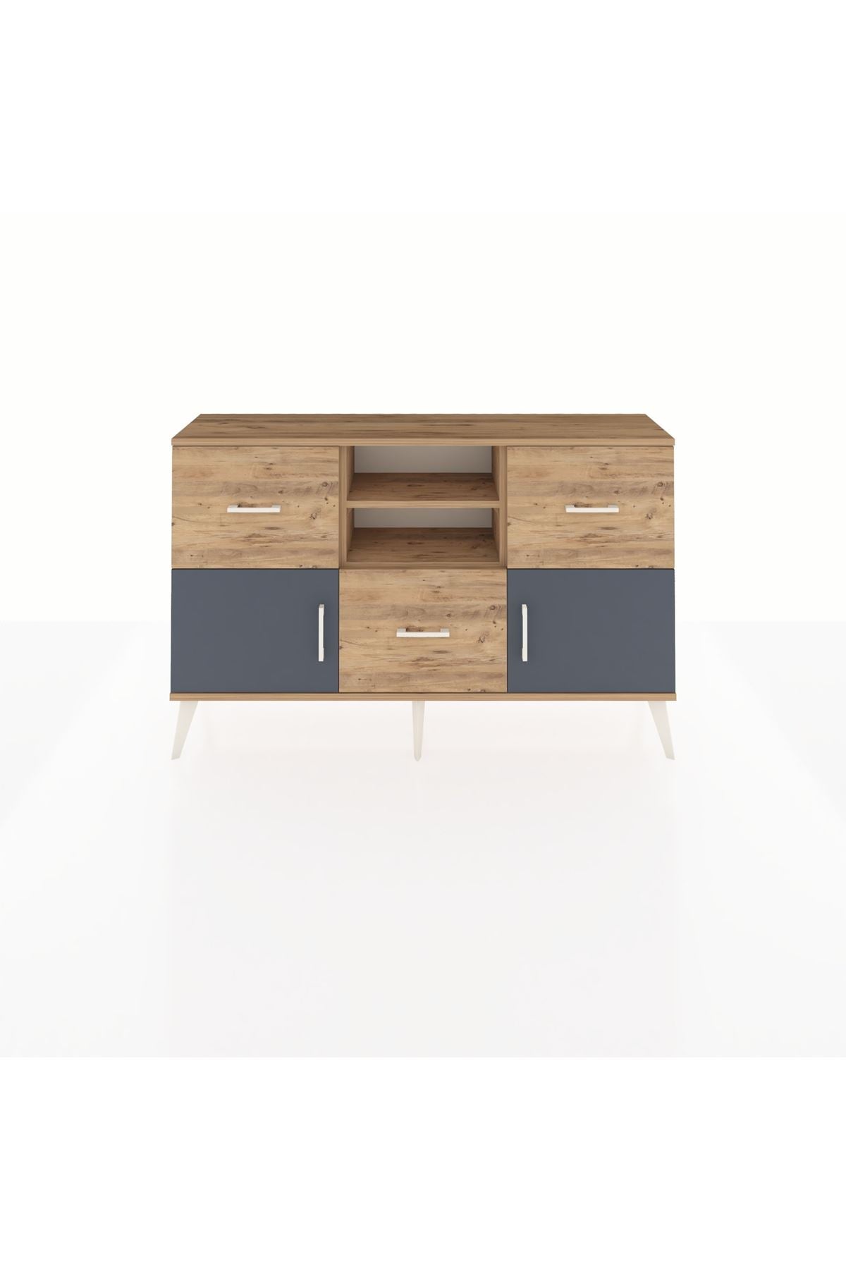 Arges Konsol 2 Raflı 3 Çekmeceli 2 Kapaklı 132x30x83 - S144M043V27A