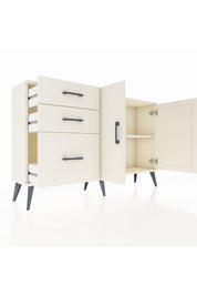 Arges Konsol 2 Raflı 3 Çekmeceli 2 Kapaklı 132x30x83 - S144M044V04A