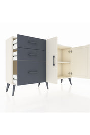 Arges Konsol 2 Raflı 3 Çekmeceli 2 Kapaklı 132x30x83 - S144M044V05A