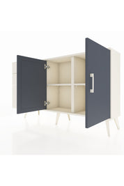 Arges Konsol 2 Raflı 3 Çekmeceli 2 Kapaklı 132x30x83 - S144M044V07A