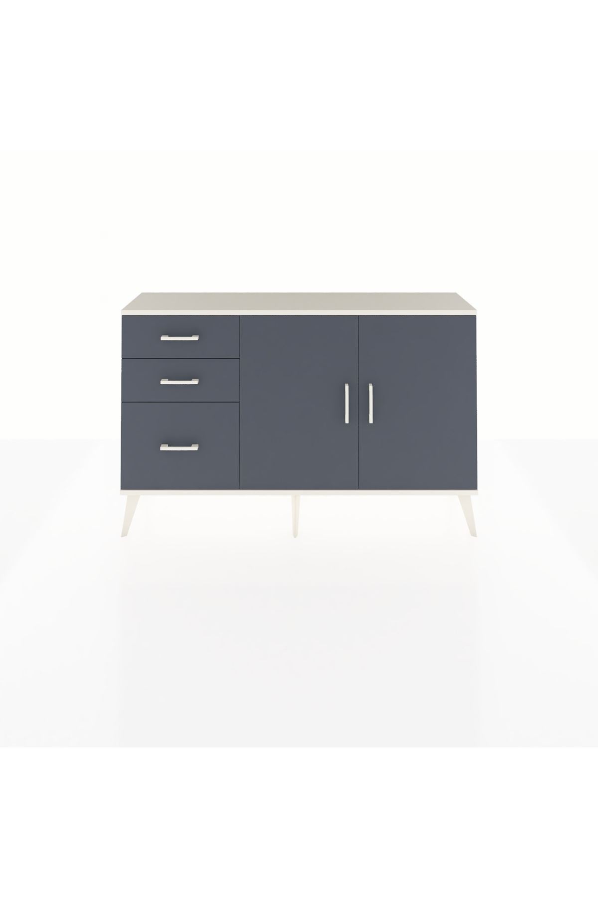 Arges Konsol 2 Raflı 3 Çekmeceli 2 Kapaklı 132x30x83 - S144M044V08A