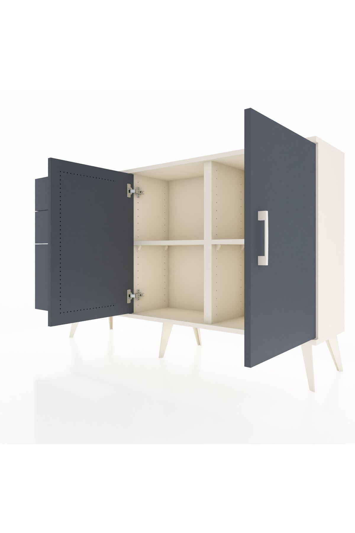 Arges Konsol 2 Raflı 3 Çekmeceli 2 Kapaklı 132x30x83 - S144M044V08A