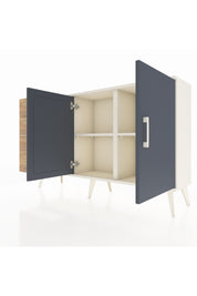 Arges Konsol 2 Raflı 3 Çekmeceli 2 Kapaklı 132x30x83 - S144M044V09A