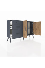 Arges Konsol 2 Raflı 3 Çekmeceli 2 Kapaklı 132x30x83 - S144M044V11A