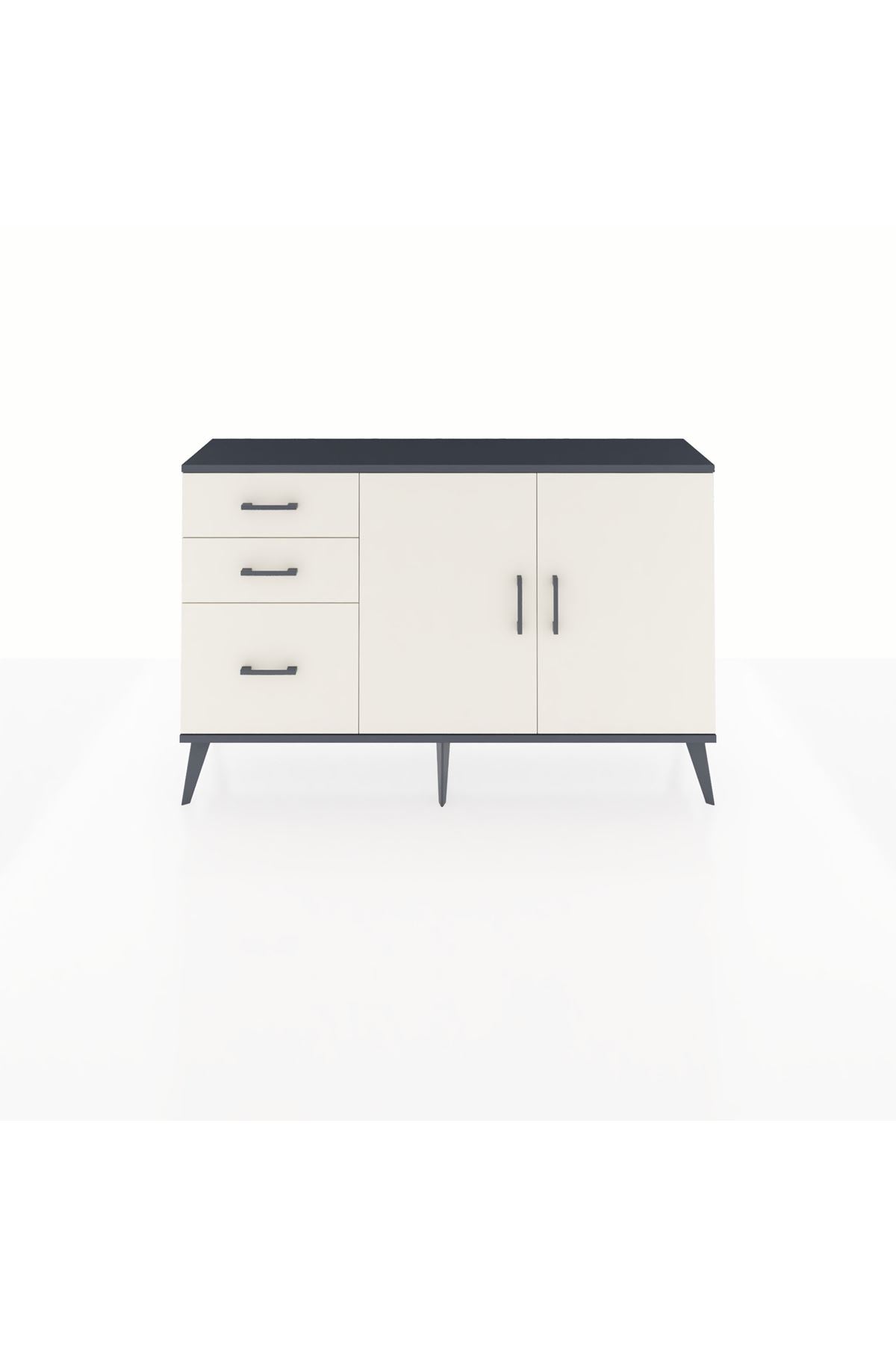 Arges Konsol 2 Raflı 3 Çekmeceli 2 Kapaklı 132x30x83 - S144M044V13A