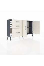 Arges Konsol 2 Raflı 3 Çekmeceli 2 Kapaklı 132x30x83 - S144M044V13A