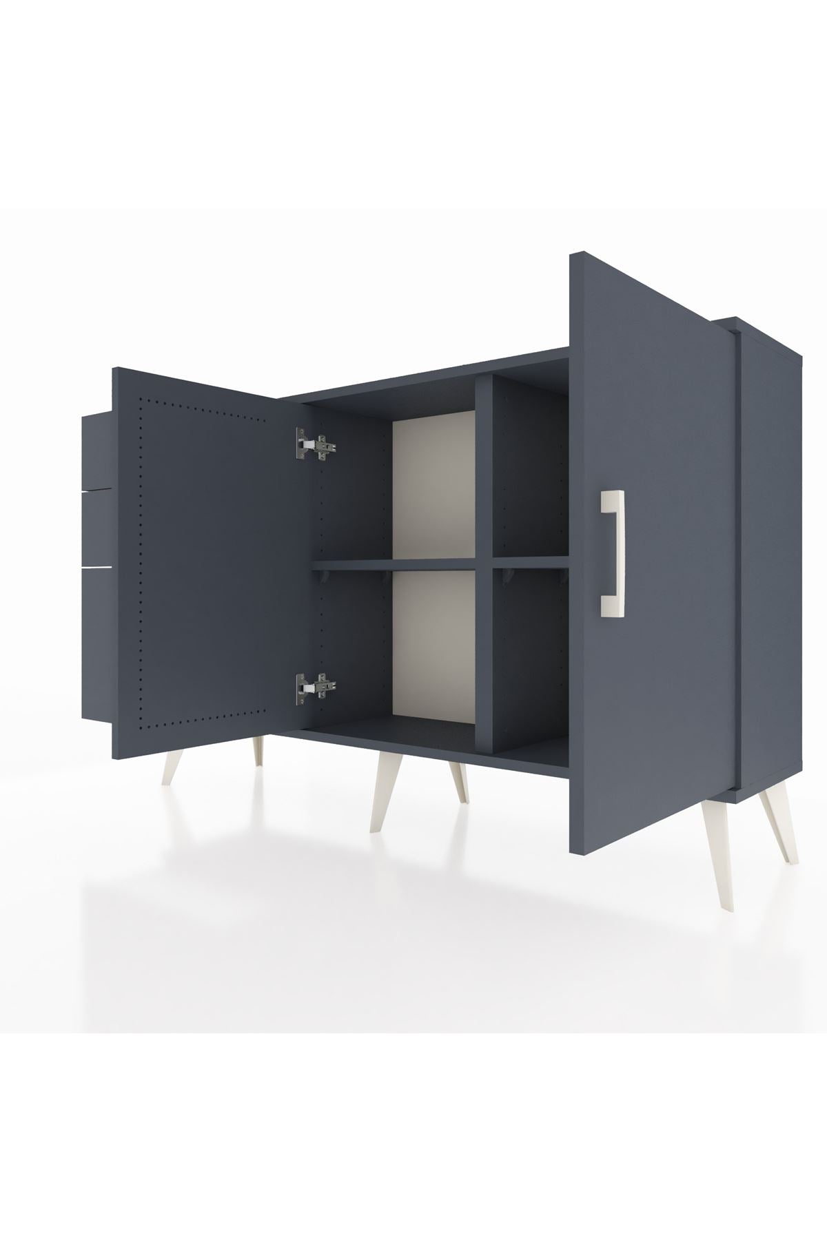 Arges Konsol 2 Raflı 3 Çekmeceli 2 Kapaklı 132x30x83 - S144M044V17A