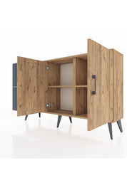 Arges Konsol 2 Raflı 3 Çekmeceli 2 Kapaklı 132x30x83 - S144M044V20A