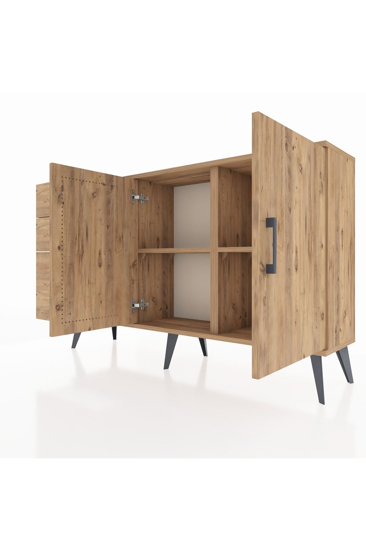 Arges Konsol 2 Raflı 3 Çekmeceli 2 Kapaklı 132x30x83 - S144M044V21A