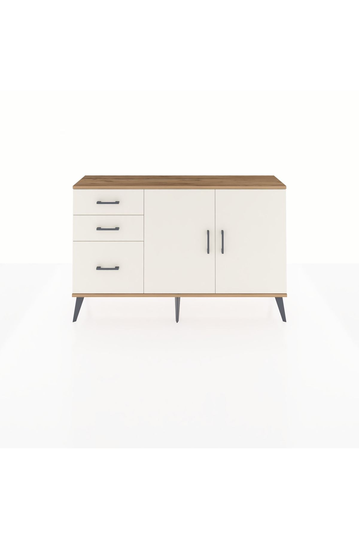 Arges Konsol 2 Raflı 3 Çekmeceli 2 Kapaklı 132x30x83 - S144M044V22A