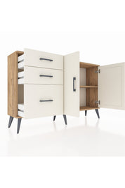 Arges Konsol 2 Raflı 3 Çekmeceli 2 Kapaklı 132x30x83 - S144M044V22A