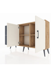 Arges Konsol 2 Raflı 3 Çekmeceli 2 Kapaklı 132x30x83 - S144M044V23A