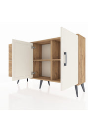 Arges Konsol 2 Raflı 3 Çekmeceli 2 Kapaklı 132x30x83 - S144M044V24A