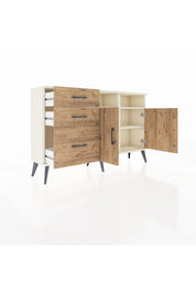 Arges Konsol 4 Raflı 3 Çekmeceli 2 Kapaklı 132x30x83 - S144M045V03A
