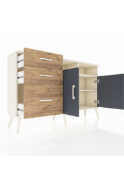 Arges Konsol 4 Raflı 3 Çekmeceli 2 Kapaklı 132x30x83 - S144M045V09A