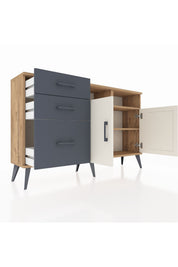 Arges Konsol 4 Raflı 3 Çekmeceli 2 Kapaklı 132x30x83 - S144M045V23A
