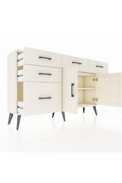 Arges Konsol 2 Raflı 5 Çekmeceli 2 Kapaklı 132x30x83 - S144M046V04A