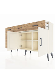 Arges Konsol 2 Raflı 5 Çekmeceli 2 Kapaklı 132x30x83 - S144M046V06A