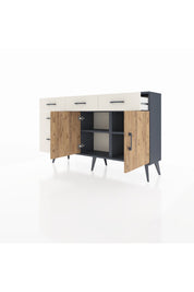 Arges Konsol 2 Raflı 5 Çekmeceli 2 Kapaklı 132x30x83 - S144M046V10A