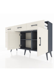 Arges Konsol 2 Raflı 5 Çekmeceli 2 Kapaklı 132x30x83 - S144M046V13A