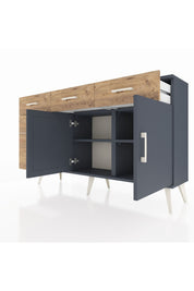 Arges Konsol 2 Raflı 5 Çekmeceli 2 Kapaklı 132x30x83 - S144M046V18A