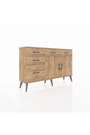 Arges Konsol 2 Raflı 5 Çekmeceli 2 Kapaklı 132x30x83 - S144M046V21A