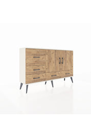 Arges Konsol 4 Raflı 5 Çekmeceli 2 Kapaklı 132x30x83 - S144M047V03A