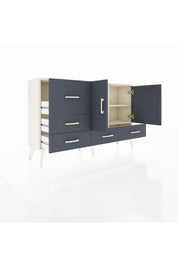 Arges Konsol 4 Raflı 5 Çekmeceli 2 Kapaklı 132x30x83 - S144M047V08A