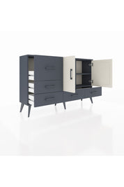 Arges Konsol 4 Raflı 5 Çekmeceli 2 Kapaklı 132x30x83 - S144M047V14A