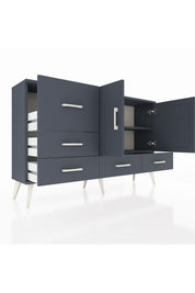 Arges Konsol 4 Raflı 5 Çekmeceli 2 Kapaklı 132x30x83 - S144M047V17A