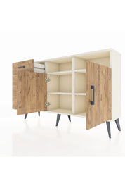 Arges Konsol 4 Raflı 3 Çekmeceli 2 Kapaklı 132x30x83 - S144M048V03A