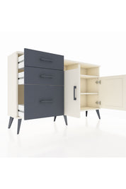 Arges Konsol 4 Raflı 3 Çekmeceli 2 Kapaklı 132x30x83 - S144M048V05A