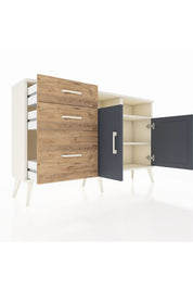 Arges Konsol 4 Raflı 3 Çekmeceli 2 Kapaklı 132x30x83 - S144M048V09A