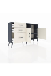 Arges Konsol 4 Raflı 3 Çekmeceli 2 Kapaklı 132x30x83 - S144M048V13A
