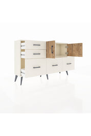 Arges Konsol 2 Raflı 5 Çekmeceli 2 Kapaklı 132x30x83 - S144M049V01A