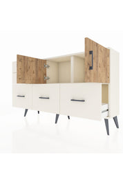 Arges Konsol 2 Raflı 5 Çekmeceli 2 Kapaklı 132x30x83 - S144M049V01A