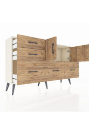 Arges Konsol 2 Raflı 5 Çekmeceli 2 Kapaklı 132x30x83 - S144M049V03A