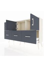 Arges Konsol 2 Raflı 5 Çekmeceli 2 Kapaklı 132x30x83 - S144M049V08A