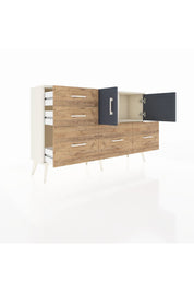 Arges Konsol 2 Raflı 5 Çekmeceli 2 Kapaklı 132x30x83 - S144M049V09A