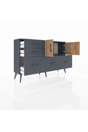 Arges Konsol 2 Raflı 5 Çekmeceli 2 Kapaklı 132x30x83 - S144M049V11A