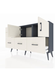 Arges Konsol 2 Raflı 5 Çekmeceli 2 Kapaklı 132x30x83 - S144M049V13A