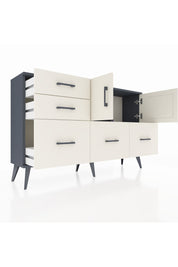 Arges Konsol 2 Raflı 5 Çekmeceli 2 Kapaklı 132x30x83 - S144M049V13A