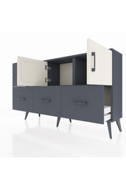 Arges Konsol 2 Raflı 5 Çekmeceli 2 Kapaklı 132x30x83 - S144M049V14A