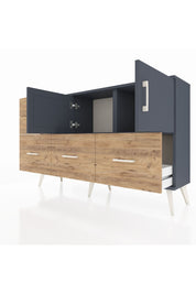 Arges Konsol 2 Raflı 5 Çekmeceli 2 Kapaklı 132x30x83 - S144M049V18A