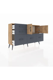 Arges Konsol 2 Raflı 5 Çekmeceli 2 Kapaklı 132x30x83 - S144M049V20A