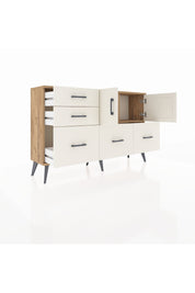 Arges Konsol 2 Raflı 5 Çekmeceli 2 Kapaklı 132x30x83 - S144M049V22A