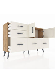 Arges Konsol 2 Raflı 5 Çekmeceli 2 Kapaklı 132x30x83 - S144M049V22A