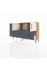 Arges Konsol 2 Raflı 5 Çekmeceli 2 Kapaklı 132x30x83 - S144M049V23A