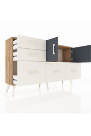 Arges Konsol 2 Raflı 5 Çekmeceli 2 Kapaklı 132x30x83 - S144M049V25A